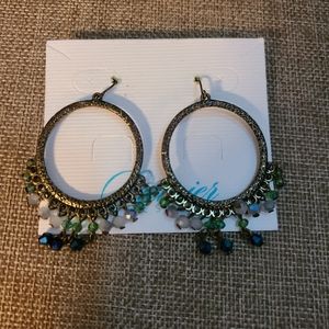 Premier Designs beaded hoop earrings
